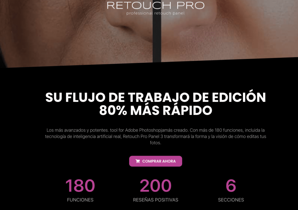 RetouchPro - Panel profesional para editar tus fotos como un profesional
