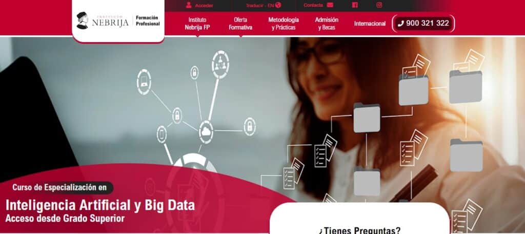 Fpnebrija formación en IA y Big Data