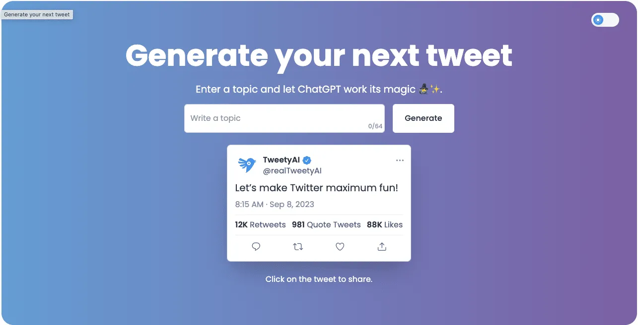 TweetlyAI
