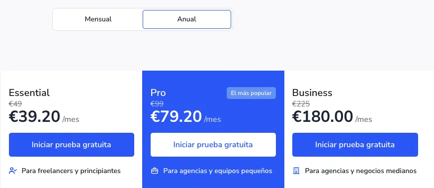 SE Ranking - Planes de precios