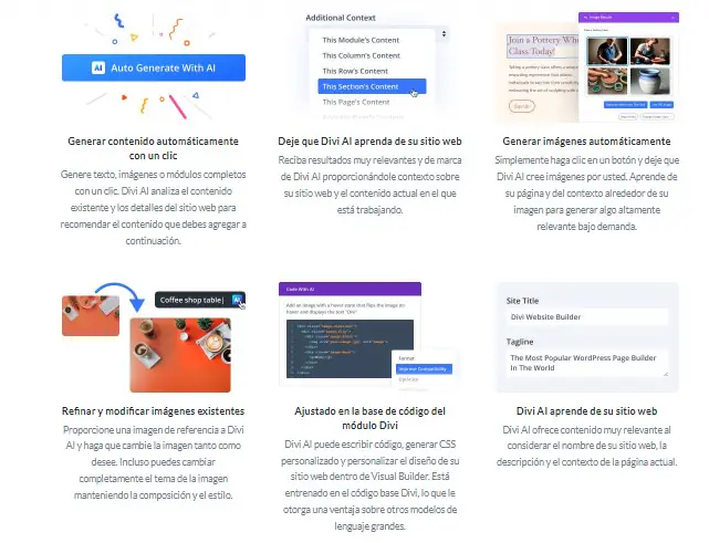 Características Divi IA