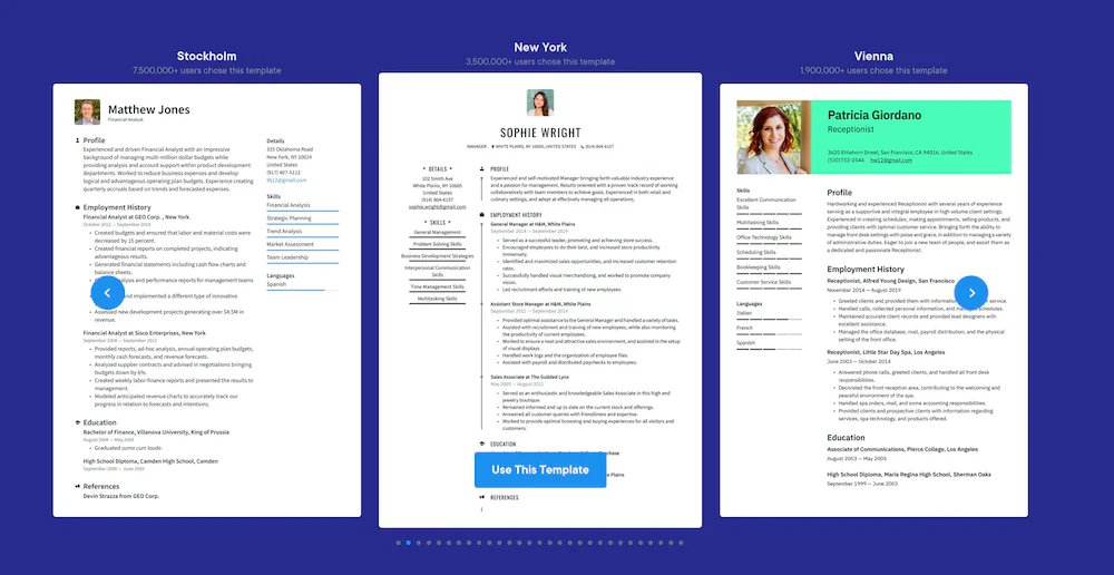 Resume.io IA para CV